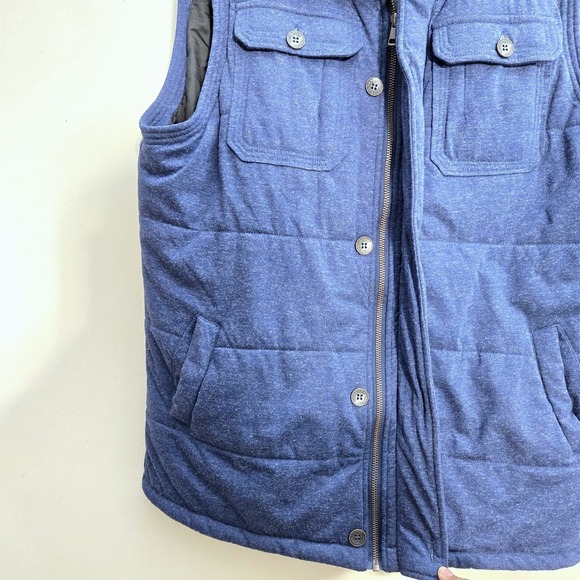 OUTPOST Makers Mens  Vest Size XL Puffer Blue Casual Outerwear Pockets Cabincore - Picture 5 of 14